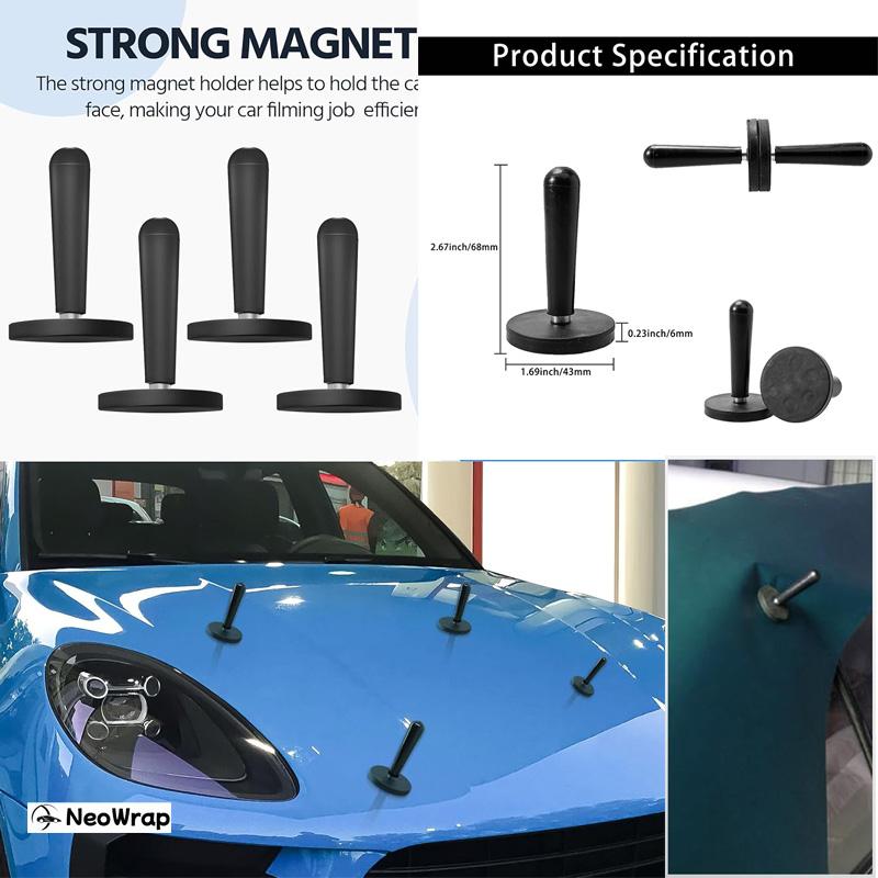 Vinyl Wrap Tools Window Tint Kit Car Wrapping Tools Film Squeegees Plastic Scraper Wrap Knife Magnetic Holders Foil Tool