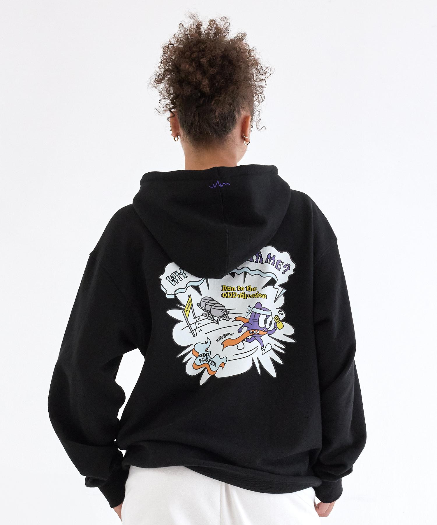 Odd Socks Odd Player Wbts Run Hoodie Black S