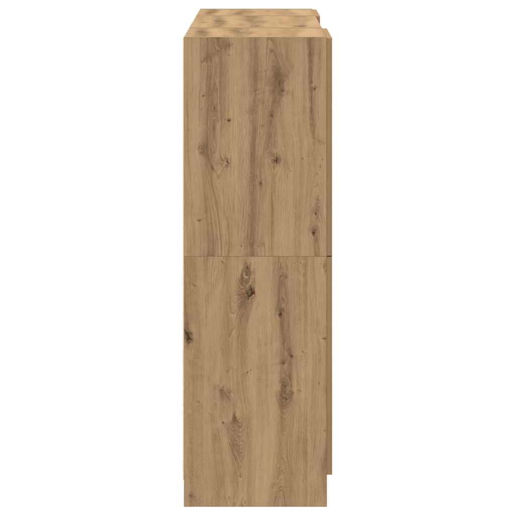 3 piece Kitchen Cabinet Set Artisan Oak Particleboard