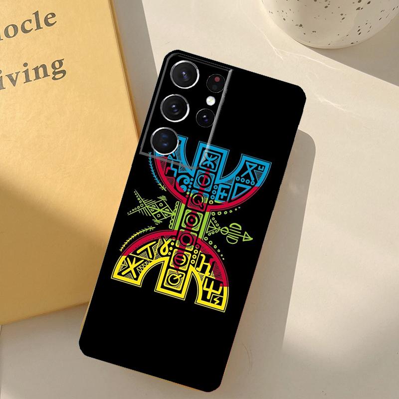 

Amazigh Symbol Berber Academy Phone Case For Samsung Galaxy S25 Ultra S20 S21 S22 S23 S24 Plus S9 S10 S24 FE Cover Shell Galaxy S25