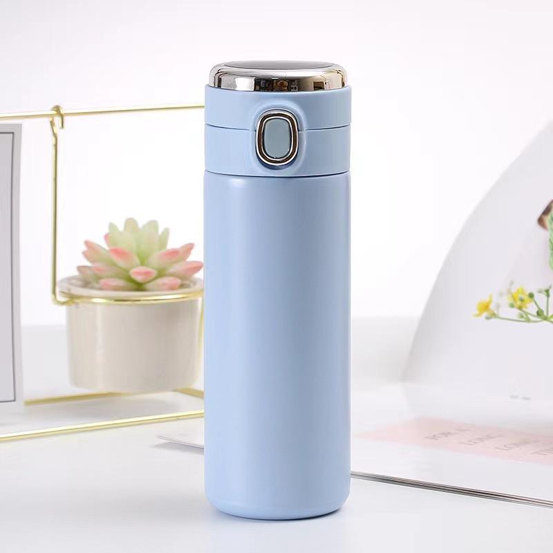 Enkel rostfri snäpplock ärtmugg bärbar lås vakuumisolerad mugg vattenmugg