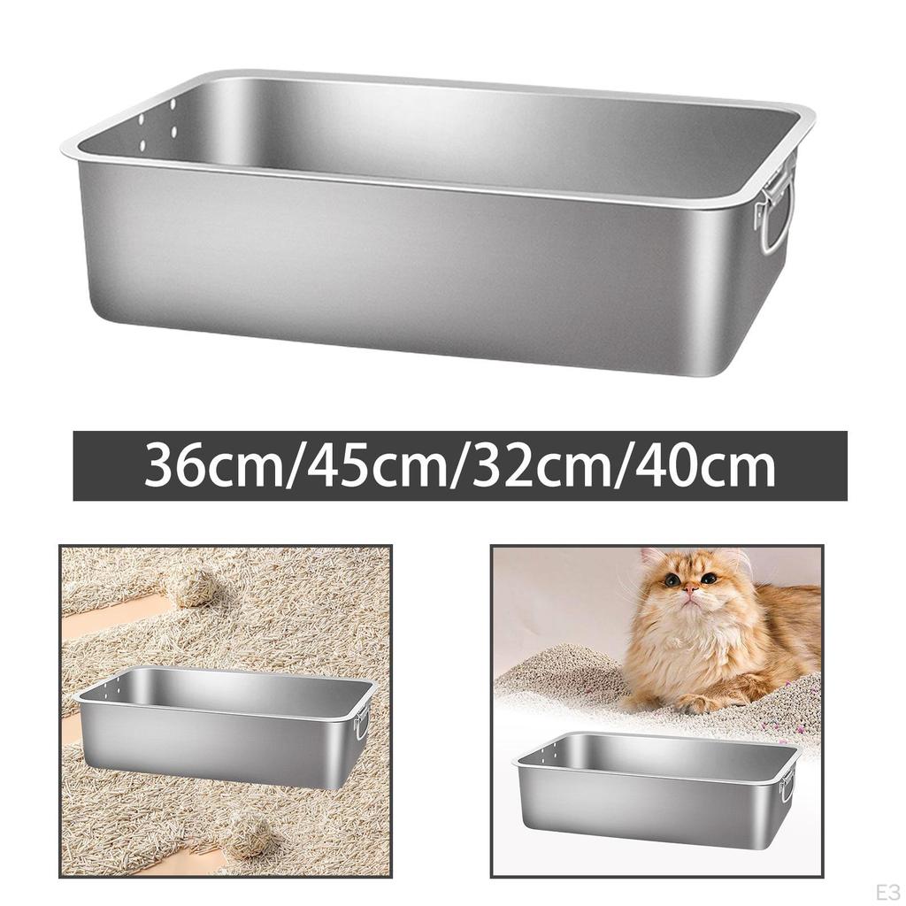 Cat Litter Box Toilet Sandbox for All Kinds of Big Cats Smooth Surface Kitten