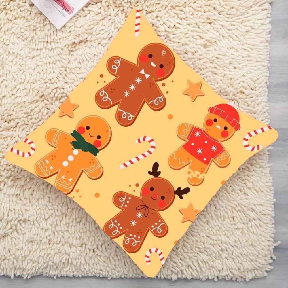 Pierniczkowy ludzik Boże Narodzenie Poszewki na poduszki pokrowce na poduszki sofy do salonu wystrój domu prezenty