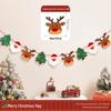 Christmas Tree Hanging Ornaments & Festive Decorations with Atmosphere Lights & Pull Flowers