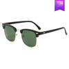 Classic Sunglasses Retro Rice Nail Half Frame Sunglasses Trendy Film Reflective Glasses Toad Glasses Sunglasses