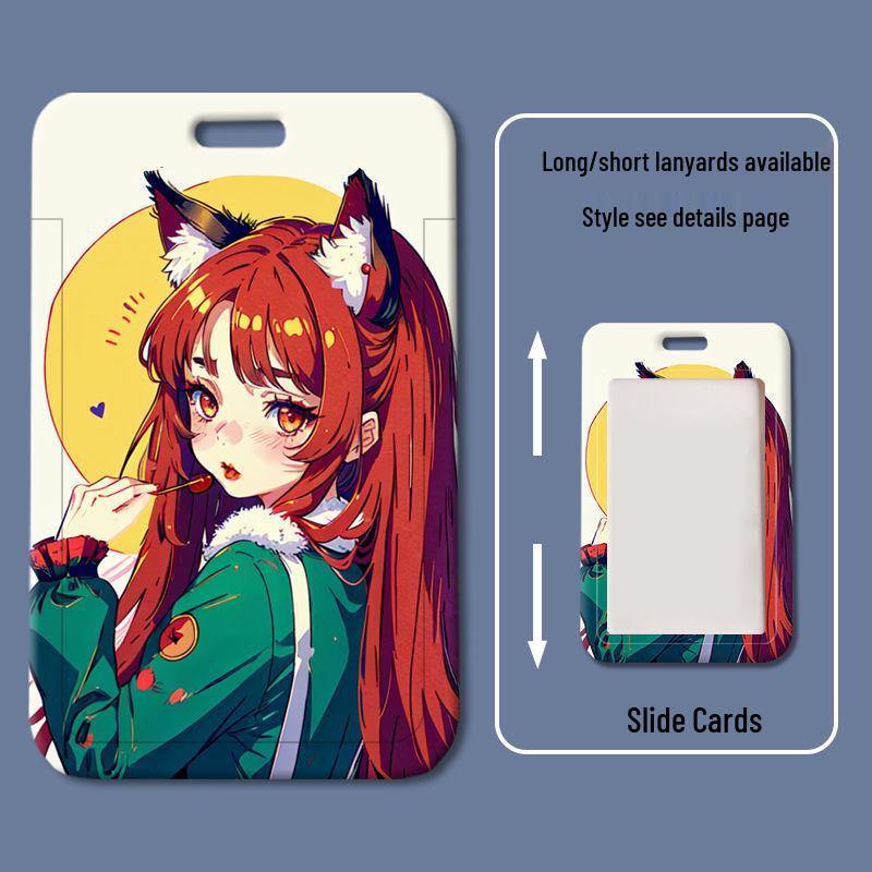 Catwoman Sliding Cover ID Card Holder for Students and Professionals
