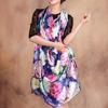 Hot Design 110*110cm 100% Silk Big Square Silk Scarves Fashion Floral Printed Shawl Sale Women Genuine Natural Silk Scarf Shawl