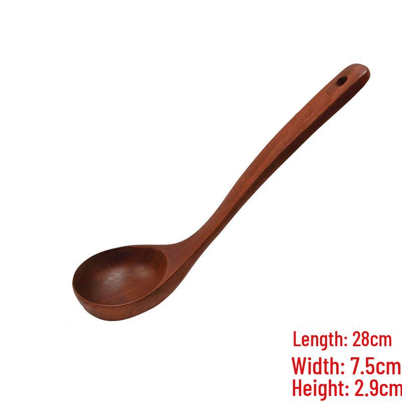 

Ebony Wood Spatula and Soup Spoon Set