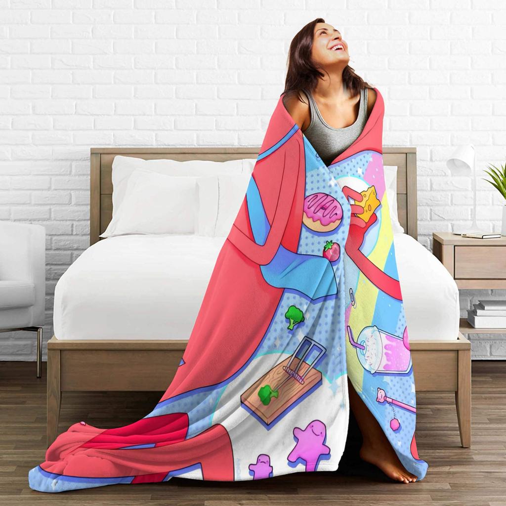 Smiling Friends Pim and Charlie Blanket Multiple Sizes Soft and Lightweight Throw Blankets for Sofa Couch and Bed