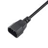 Przedłużacz zasilający Akyga AK-PC-03A Kabel 3-pin do komputera C13 / C14 1.8m