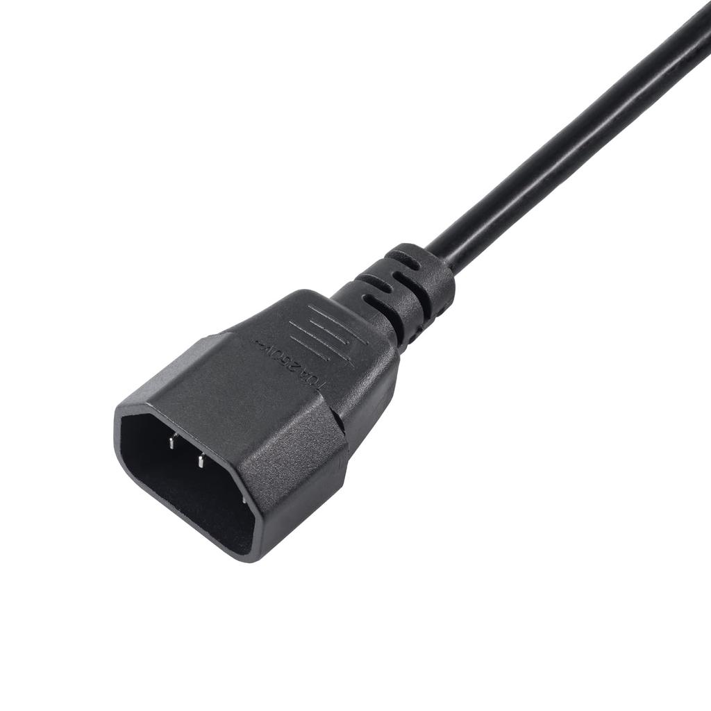 Przedłużacz zasilający Akyga AK-PC-03A Kabel 3-pin do komputera C13 / C14 1.8m