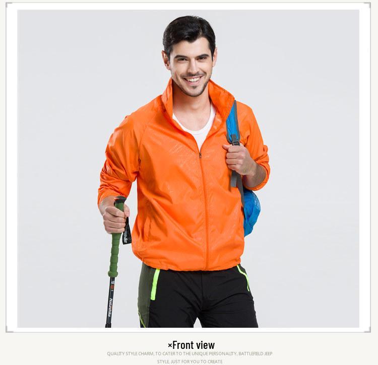 Ultra-Thin Waterproof Breathable Unisex Sports Windbreaker