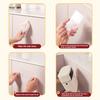 Garbage Can One-Hand Operation Sliding And Lifting Cover Dual Opening Way Trash Bin with Black Cat Print Trash Can for Kitchen Cabinet