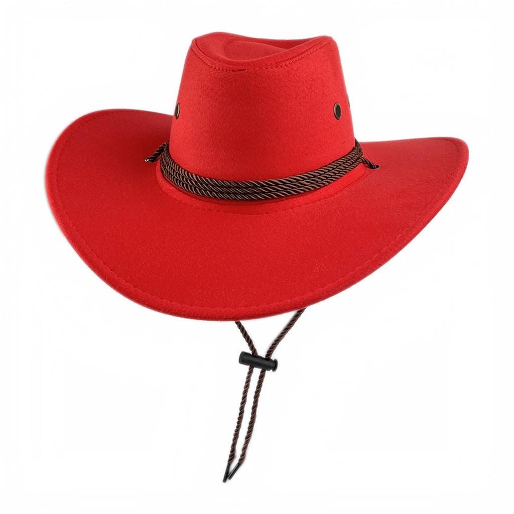 Unisex Western Hat Vintage Fedora with and Wool for Wind