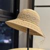 Korean-style Hand-knitted Fisherman Hat for Women, Summer Outdoor Breathable Sun Protection Hat That Makes the Face Look Smaller, Suitable for Travel