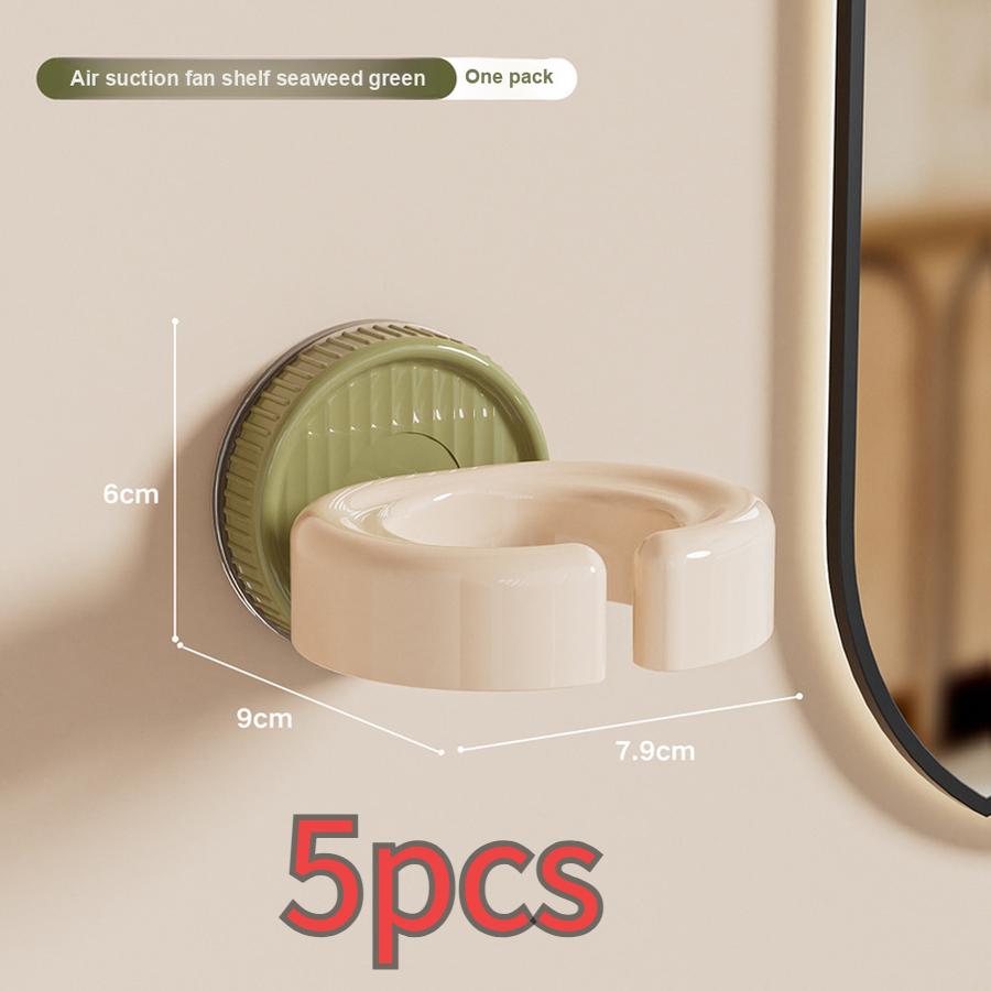5 pcs Wall Mounted Hair Dryer Rack Holder with Suction Cups - No Drilling Bathroom Organizer