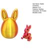 Yousheng Paashaas Oor Ei Ornament met Gearticuleerd Konijn Binnenin 3D Geprint Beweegbare Gewrichten Konijn Figuurtje Fidget Speelgoed Paasvakantie Feest