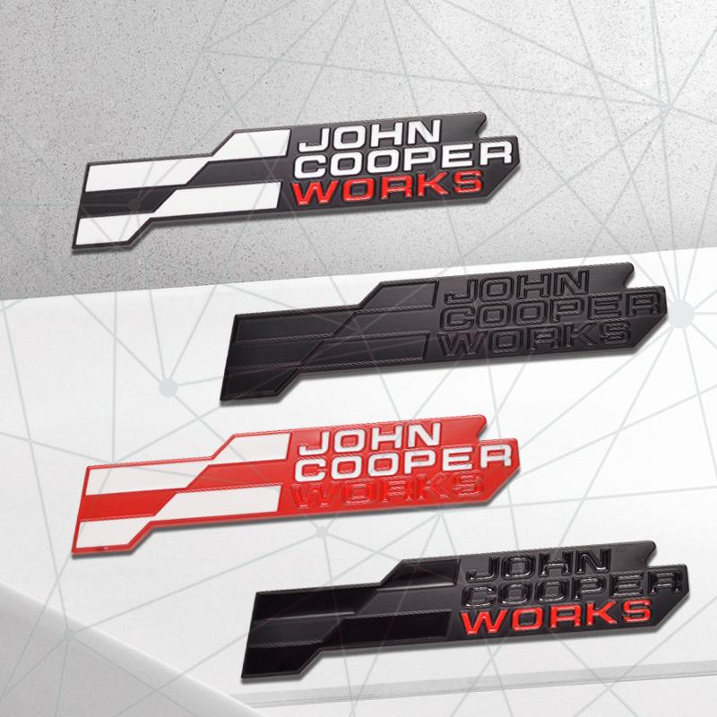 3D Auto Metal 2025 JCW Grille Badge Car Rear Trunk Emblem Sticker Decor For Cooper S F66 F65 F67 Aceman Clubman U25 J01 J05