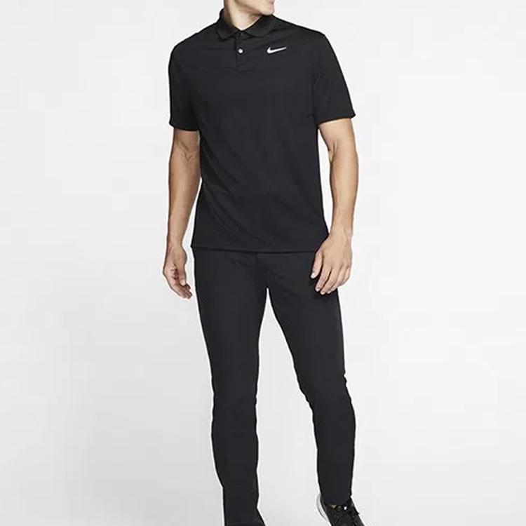 Nike Quick-Dry Breathable Sports Short Sleeve Polo Shirt Men Tops Black BV0355-010