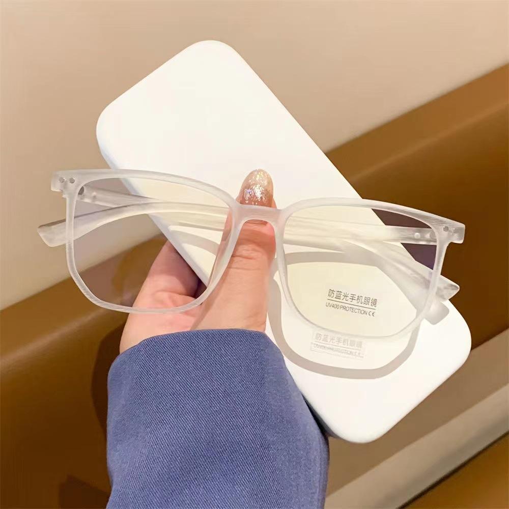 Trendy Color Changing Finished Myopia Glasses Square Anti-blue Light Photochromic Glasses Men Women Near Sight Eyewear 0 To -4.5