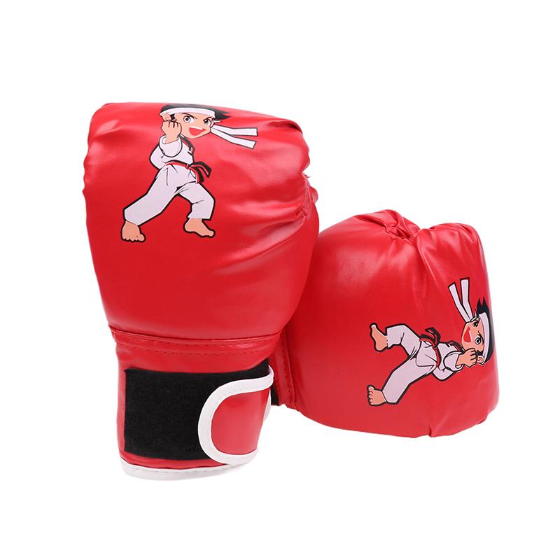 Cartoon Child Boxing Gloves Pu Leather Kids Sparring Punching Gloves Sanda Kids Boxing Punching Gloves Fighting Taekwondo Mitts