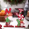 Gingerbread Wooden Man Christmas Decor With Colorful Letters For Holiday Decor