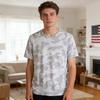 T-shirt Homme Col Rond Manches Courtes Coupe Regular T-shirt Séchage Rapide Extensible Hauts Décontractés Streetwear