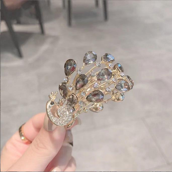 Vintage Pearl High Ponytail Clip - Anti-Sag Geometric Hairpin Holder