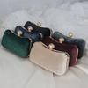 Navy Blue Party Bag Woman Velet Pearl Hasp Clutch Purse Luxury Designer Handbags Famous Cross Body Bag for Women  Flannel Wallet