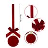 Plastic Christmas Ornament Burgundy Christmas Ball Ornament Christmas Tree Hanging Ornament Plastic For Mantel Wreath Home