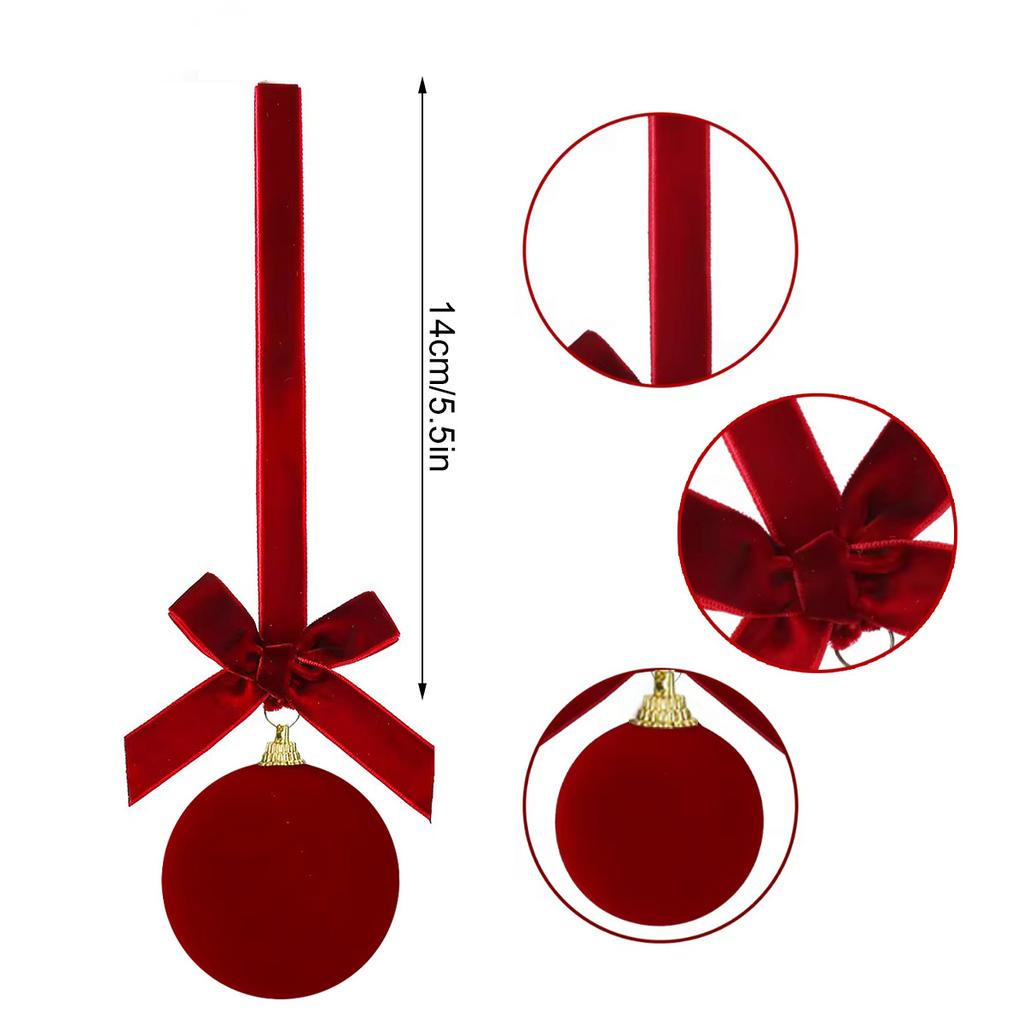 Plastic Christmas Ornament Burgundy Christmas Ball Ornament Christmas Tree Hanging Ornament Plastic For Mantel Wreath Home