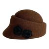 Korean Versatile Flower Beret Autumn and Winter New Windproof and Warm Hat for Women Outdoor Leisure Equestrian Hat Newspaper Boy Hat