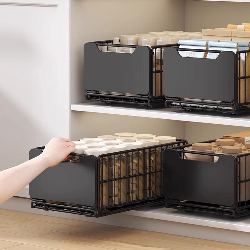 OIMG Foldable Kitchen Pull-Out Storage Rack