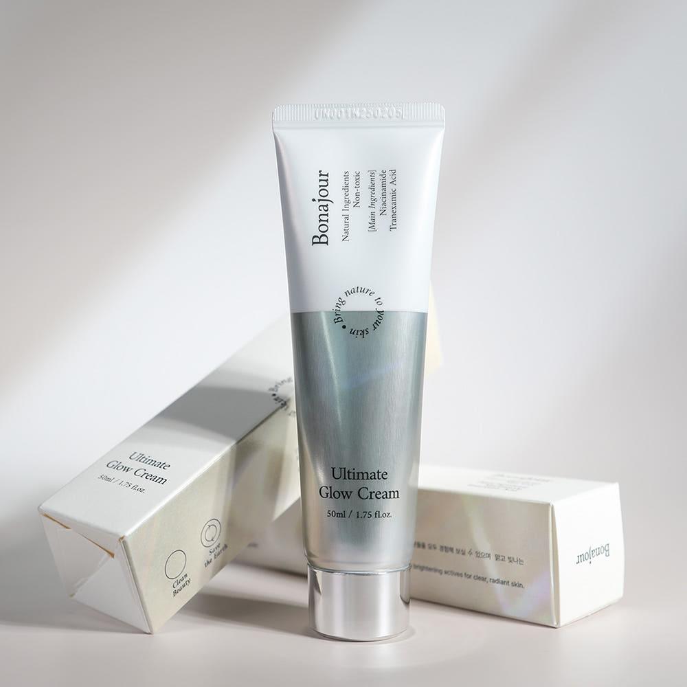 Bonajour Ultimate Glow Cream 50ml Radiant Complexion Hydrating Illuminating Face Moisturizer K-Beauty