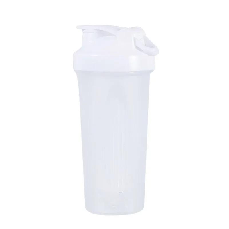 600ml Tragbare Proteinpulver Shaker Flasche Auslaufsichere Wasserflasche für Fitnessstudio Fitness Training Sport Shaker Mischbecher