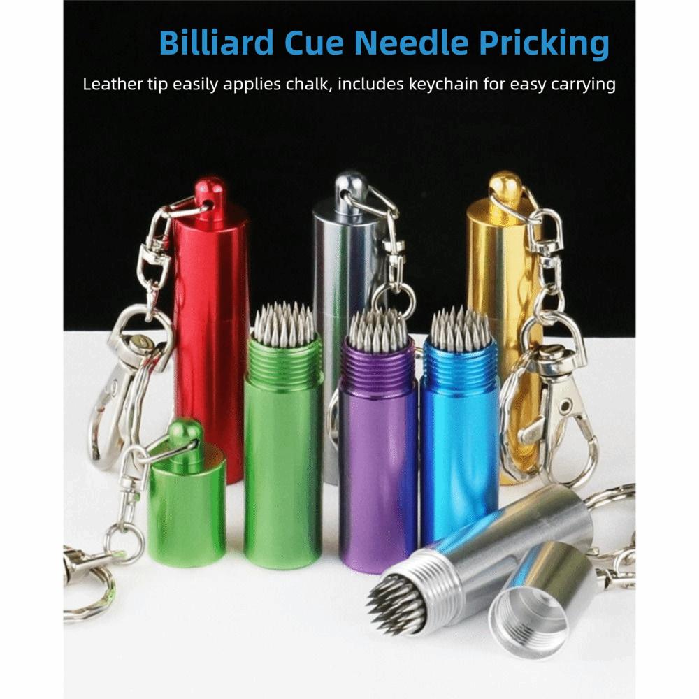 Metal Billiard Pool Cue Tip Shaper 3 In 1 Puncture Repair Tool  Repair Cue Tip Stick Accessorie
