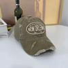 2025 Unisex Washed Cotton Baseball Cap Letter Embroidered Vintage Snapback Hat Men And Women Streetwear Outdoor Sports Hats