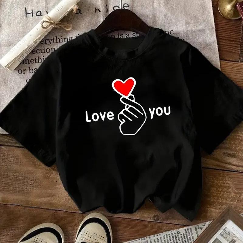 

Cotton loose and fashionable crew neck short-sleeved top S