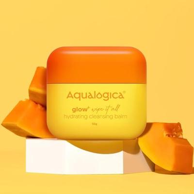 Aqualogica Glow+ Wipe It All Hydrating Cleansing Balm - 50 G| Gentle Makeup Remover I Ideal for Double Cleansing I Intensely Hydrates