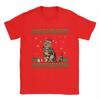 Funny Cat Lovers Cute Cat Santa Hat Ugly Christmas Mens Women T Shirt Short Sleeve Round Collar TShirts Pure Cotton Clothes