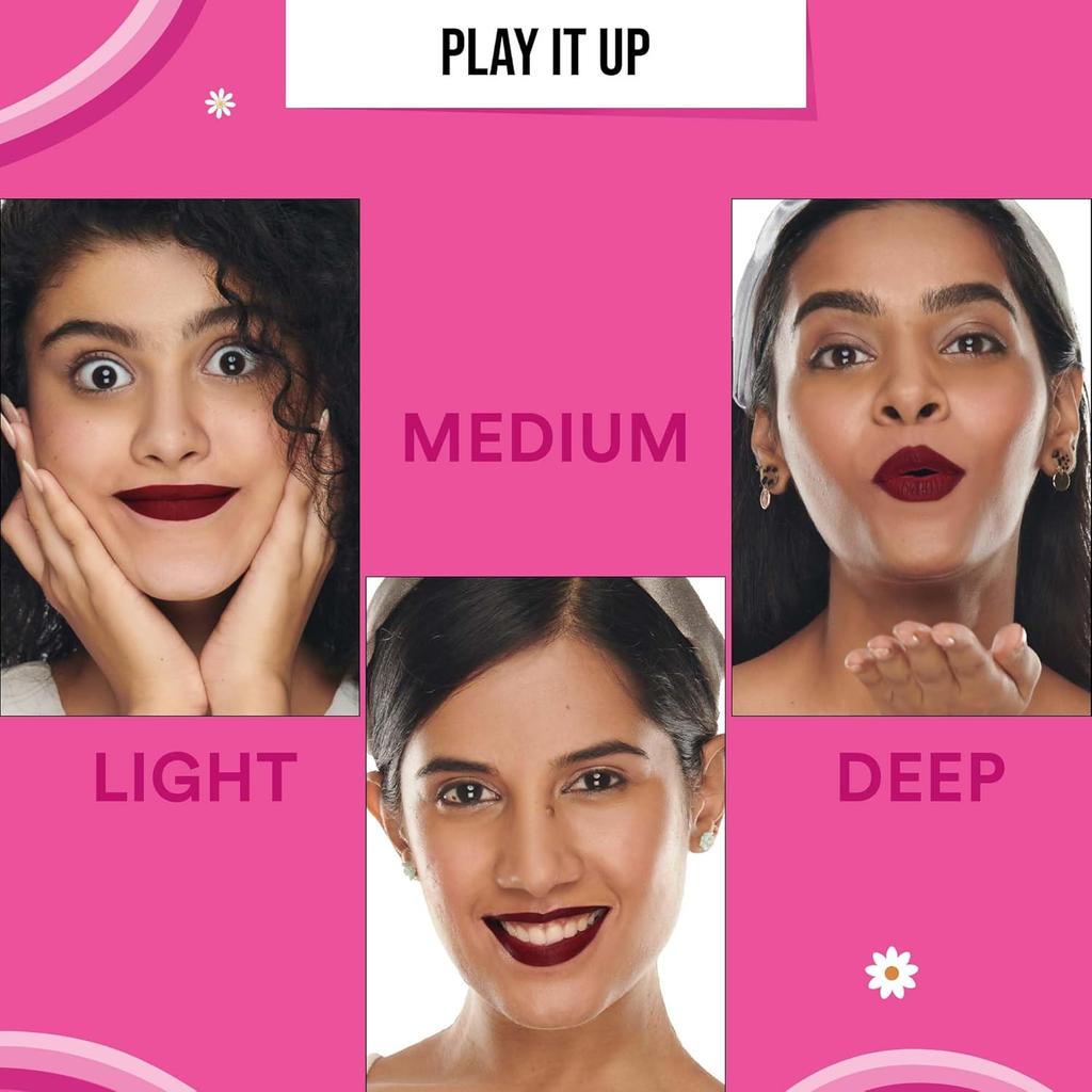 SUGAR POP Mat Dudak Rengi Uzun Süre Kalıcı Likit Ruj Yüksek Pigmentli Bulaşmaya Dayanıklı Dudak Makyajı 1.6 ml Cranberry