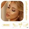 Ruikalong Gold Stamping Face Stickers: Freckle Style, Waterproof, Sweatproof, Eco-friendly