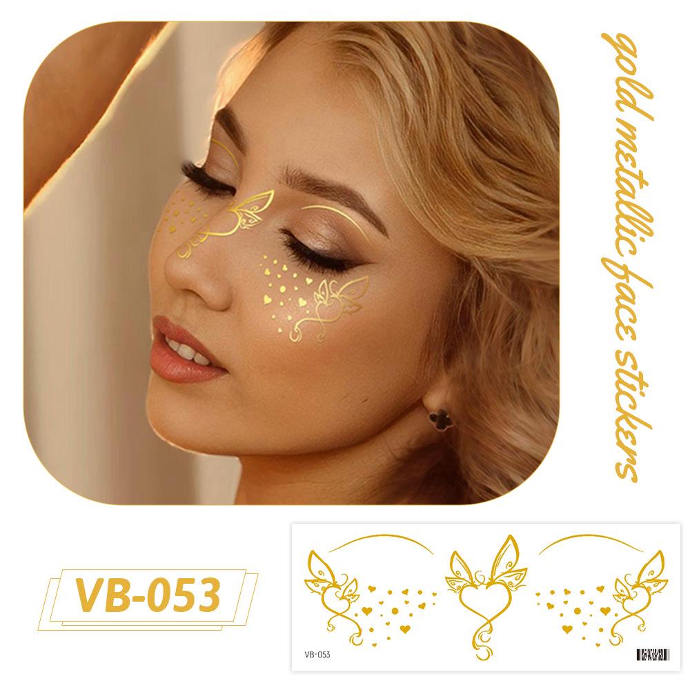 Ruikalong Gold Stamping Face Stickers: Freckle Style, Waterproof, Sweatproof, Eco-friendly