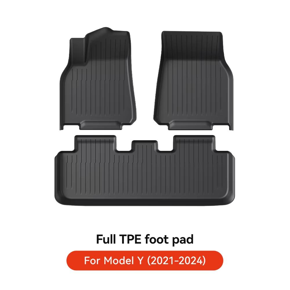 YZ Trunk Mat For Tesla Model 3/Y Highland Juniper Floor Mat 2021-2025 Luggage Mat TPE Waterproof Anti-Slip Set Floor Liner Mat