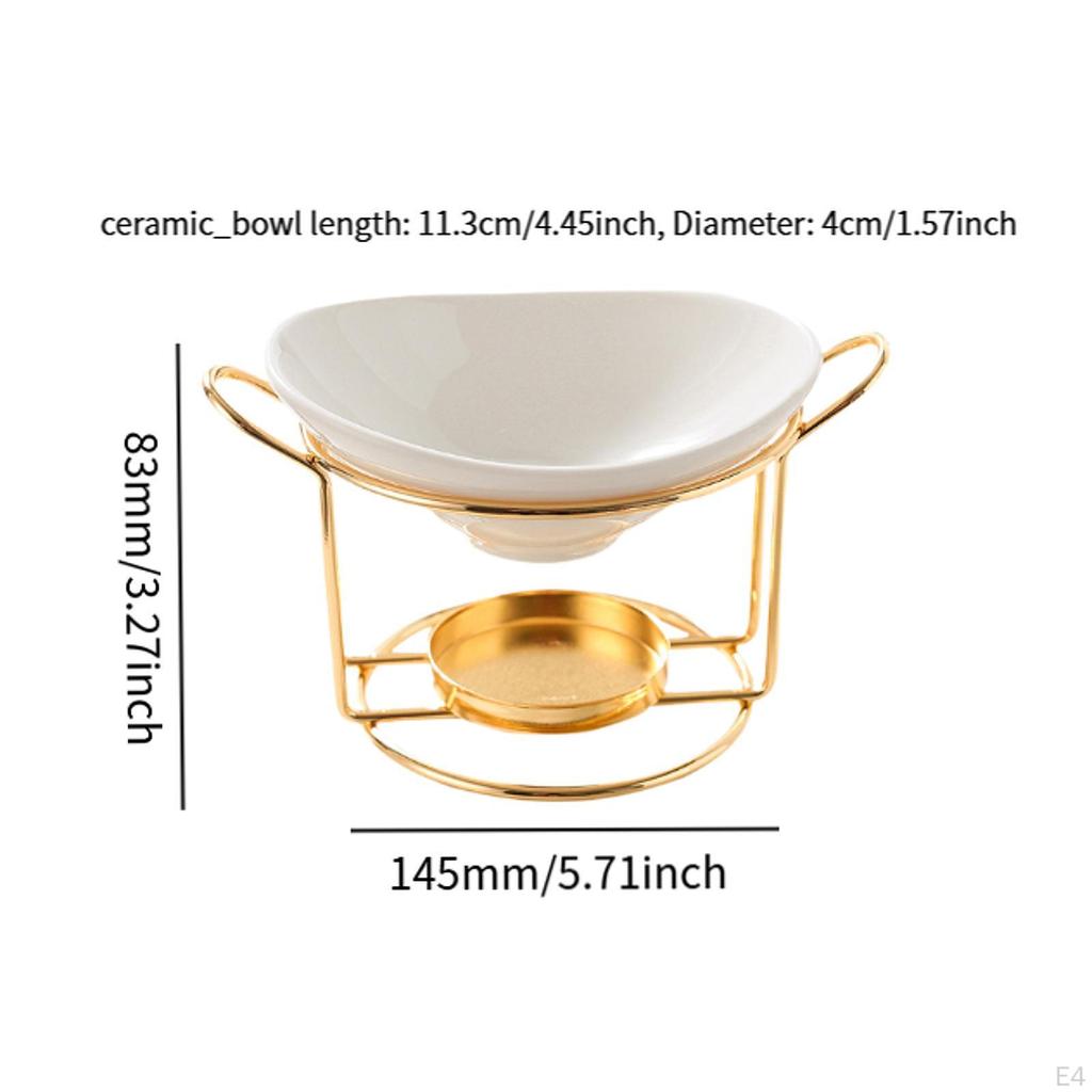 Essential Oil Burner Diffusing Fragrance Holder Tealight Warmer Scented Melt for SPA