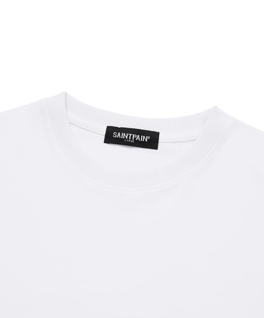 SAINTPAIN Sp Gothic Saint Logo Short Sleeve T-Shirt - White