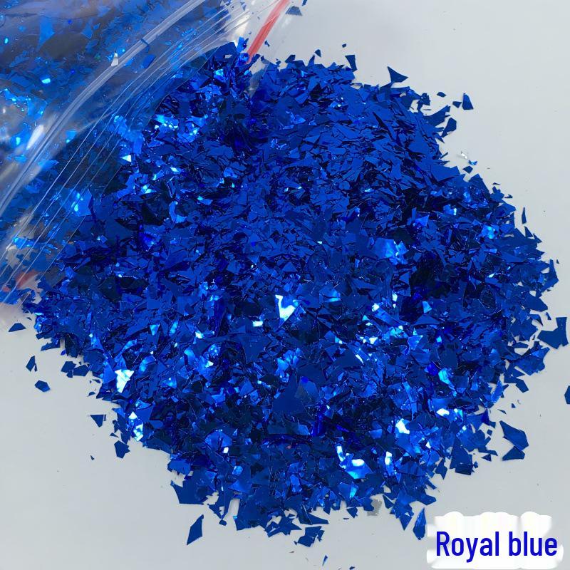 DIY Irregular Nail Shell Paper Fragments – 10g Bag for Slime, Epoxy Resin, Crafting.
