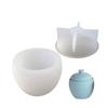 Pear Shaped Hazelnut Silicone Mold Handmade Candle Cup Flowerpot Molds Crystal Resin Plaster Storage Box Making Mould