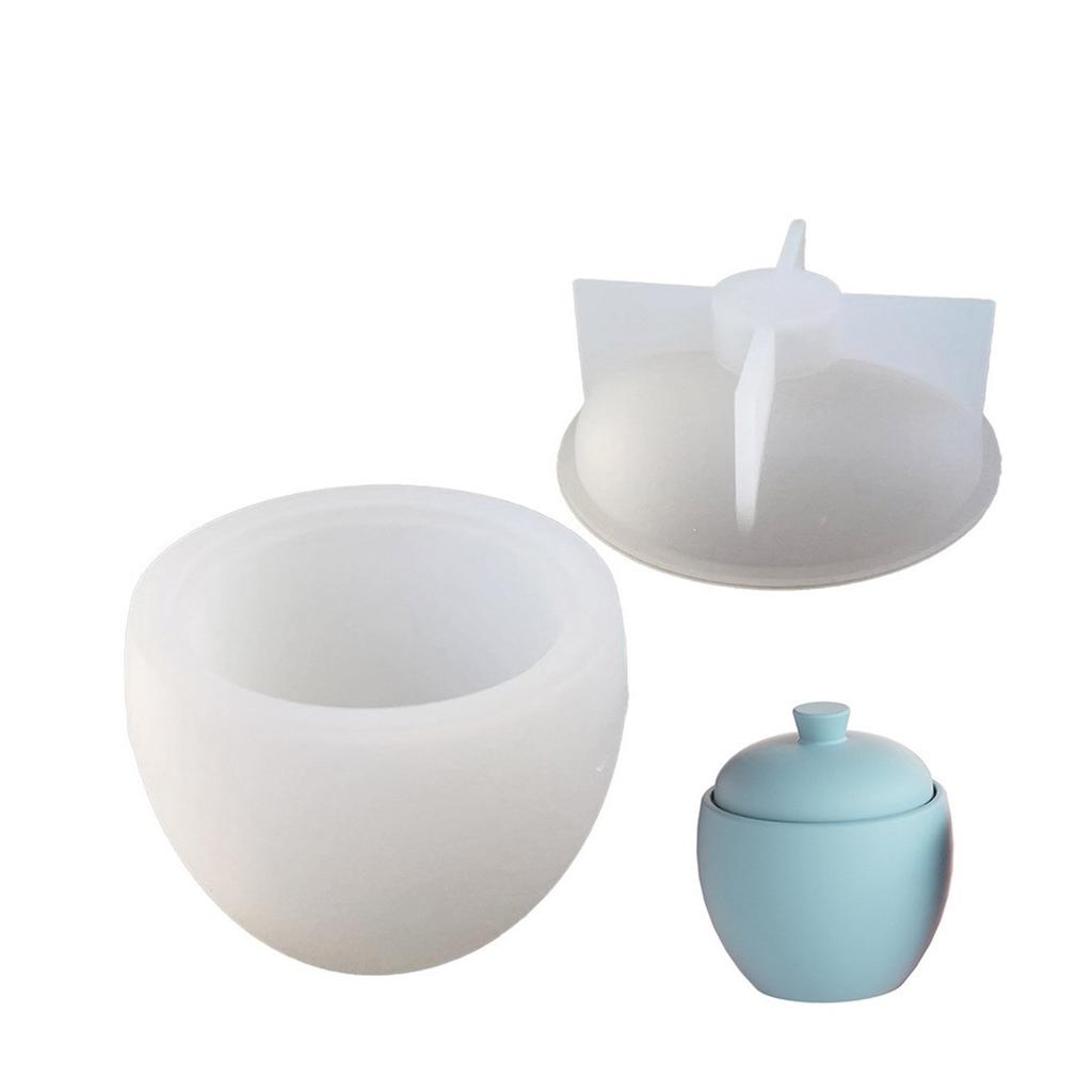 Pear Shape Silicone Mold Flower Planter Mold Flowerpot Resin Mould Bead Storage Box Molds Candle Cup Decorative Mold