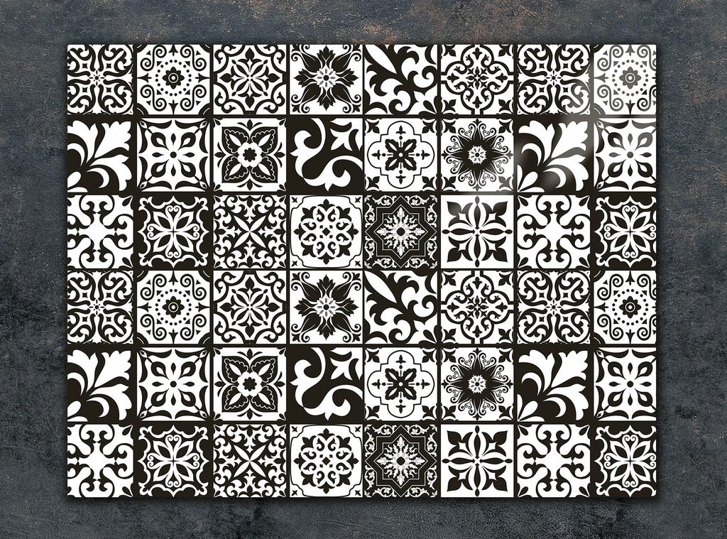 TAGLIERE IN VETRO 30x22 MOSAICO